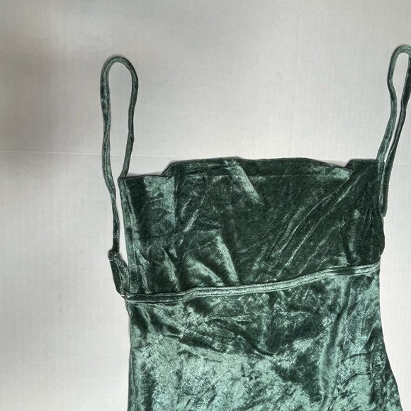 Free People Green All Night Velvet Camisole NWT Size Small - Picture 4 of 8